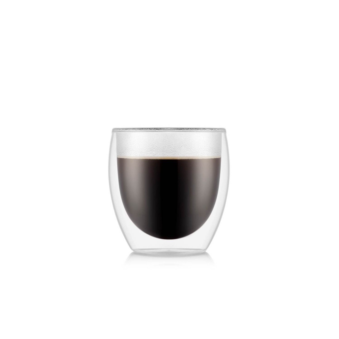 Bodum Σετ 2 τεμ. ποτήρια double wall  250ml Transparent  σειρά σειρά Pavina Κούπες/Φλυτζάνια