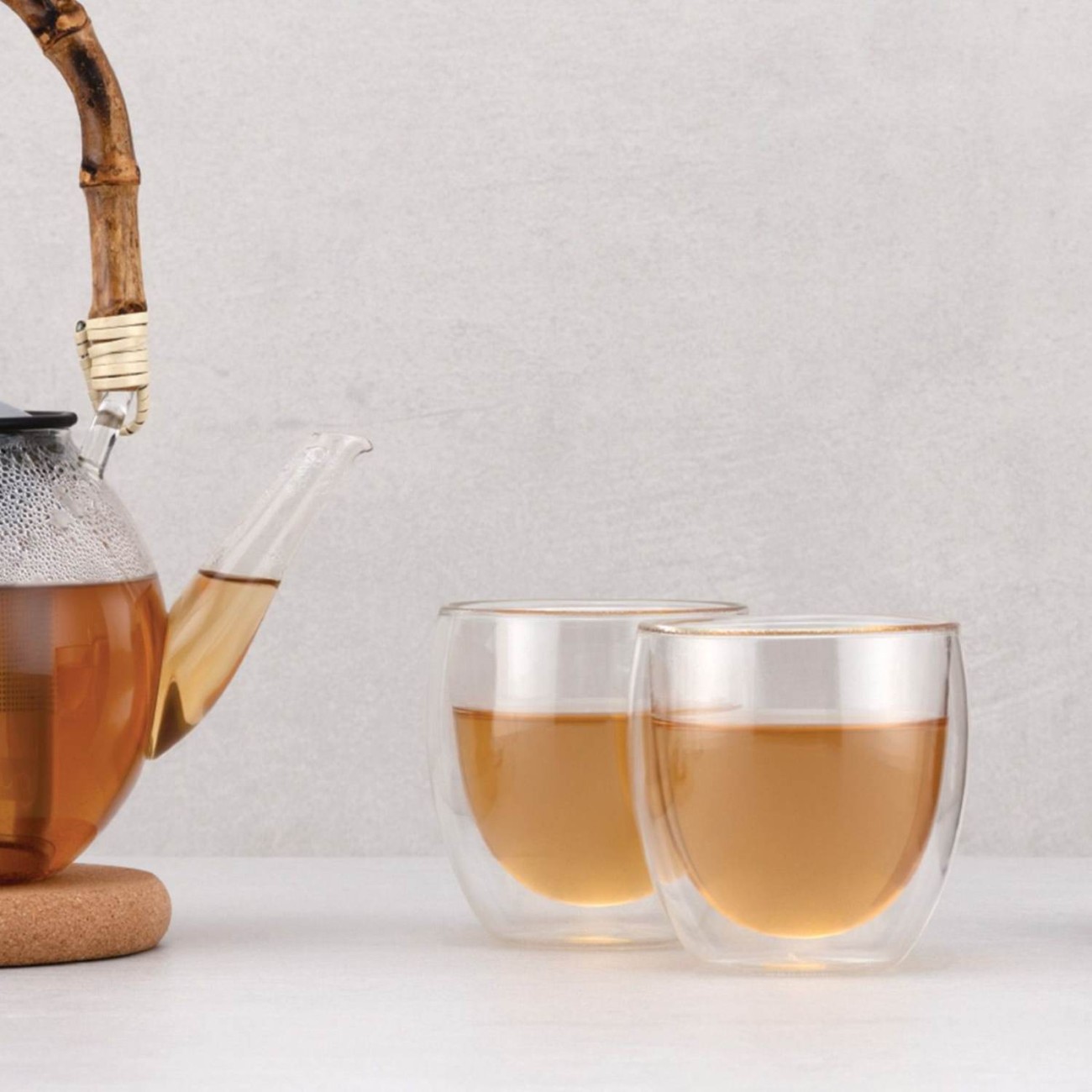 Bodum Σετ 2 τεμ. ποτήρια double wall  250ml Transparent  σειρά σειρά Pavina Κούπες/Φλυτζάνια