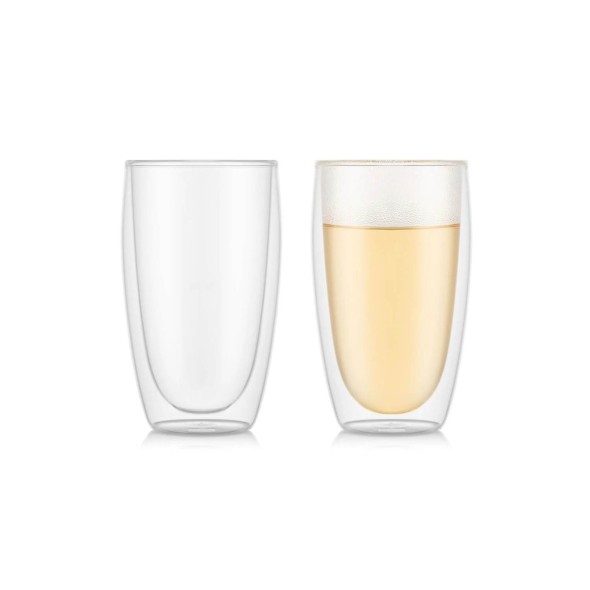 Bodum Σετ 2 τεμ. ποτήρια double wall 450ml Transparent σειρά Pavina Bodum Σετ 2 τεμ. ποτήρια double wall 450ml Transparent σειρά Pavina