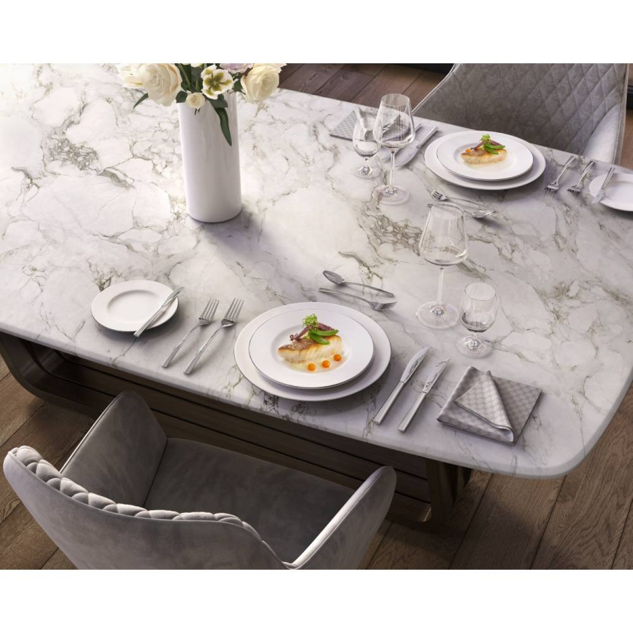 Villeroy & Boch Πιάτο φαγητού 27 εκ. σειρά Anmut Platinum No1 
 Πιάτα ρηχά φαγητού