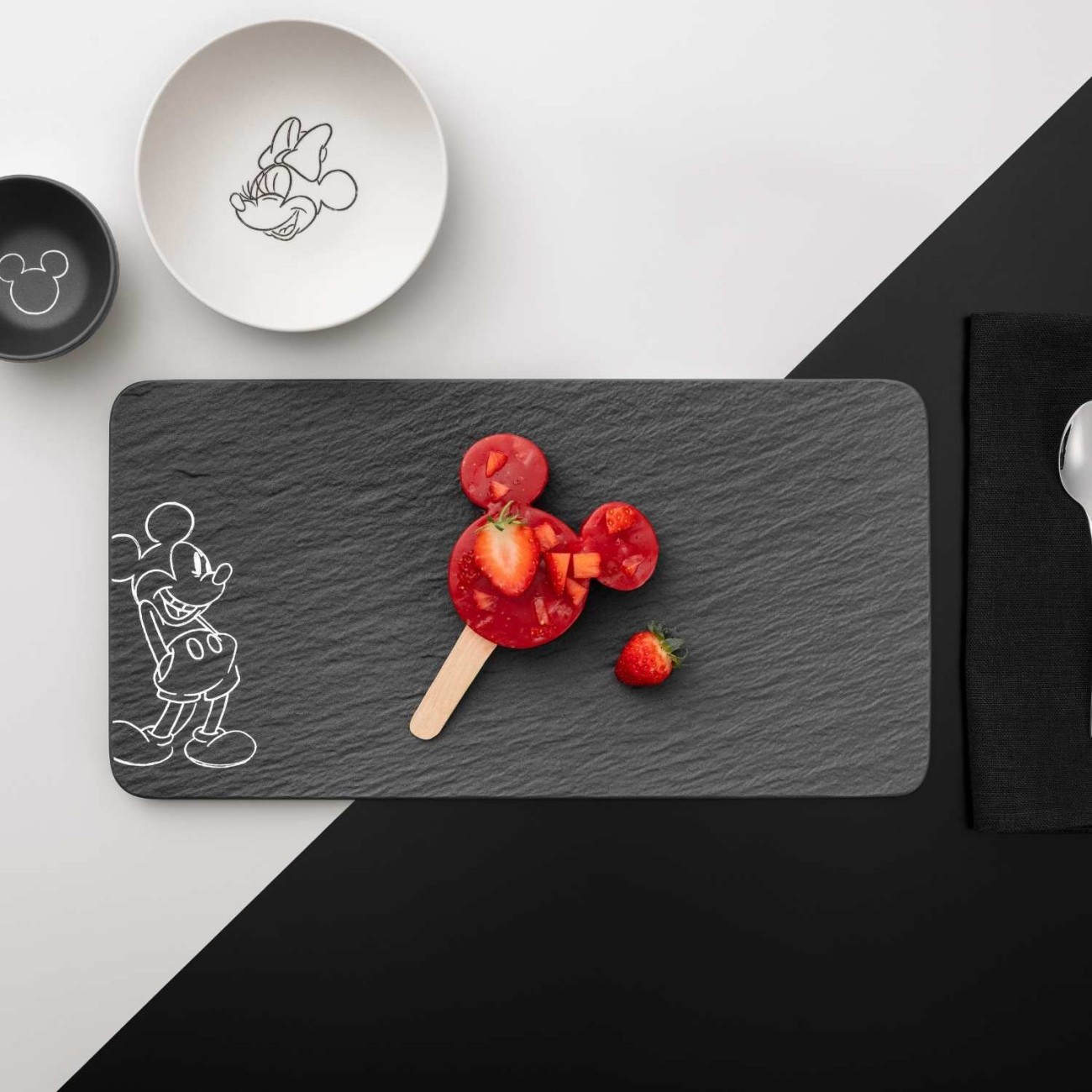 Villeroy & Boch Πιατέλλα παραλληλόγραμμη 34,9Χ17,9Χ13 εκ. σειρά Manufacture Rock Mickey Mouse Παιδικά Σετ Φαγητού