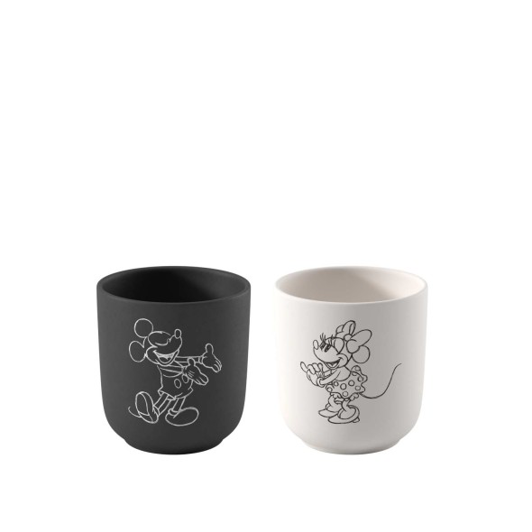 Villeroy & Boch Σετ 2 τεμ. κούπες 0,28 λτ. σειρά Manufacture Rock Mickey Mouse Villeroy & Boch Σετ 2 τεμ. κούπες 0,28 λτ. σειρά Manufacture Rock Mickey Mouse