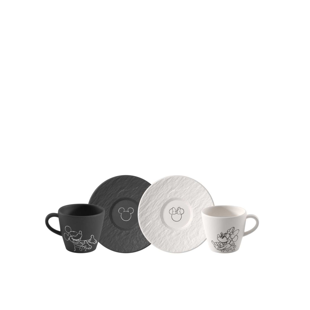 Villeroy & Boch Σετ 4 τεμ. φλιτζάνι/πιάτο εσπρέσσο σειρά Manufacture Rock Mickey Mouse Manufacture Rock by Villeroy & Boch