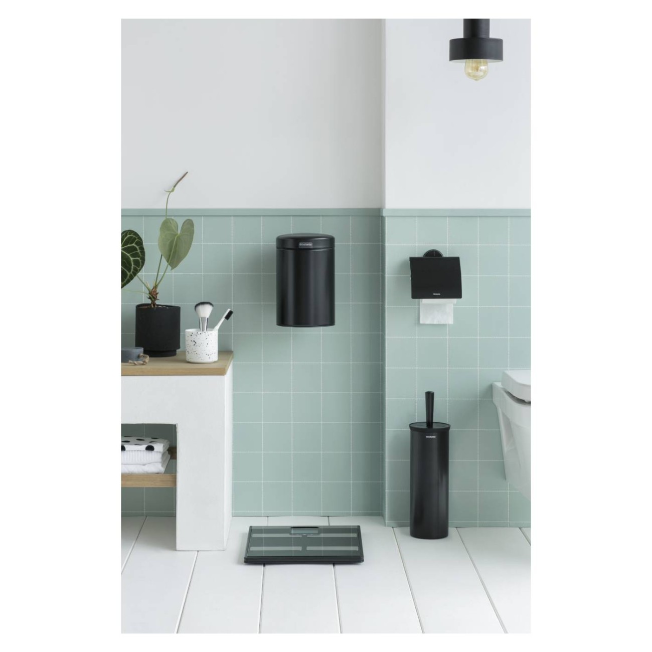 Brabantia Πιγκάλ με βάση στήριξης Black Αξεσουάρ Μπάνιου