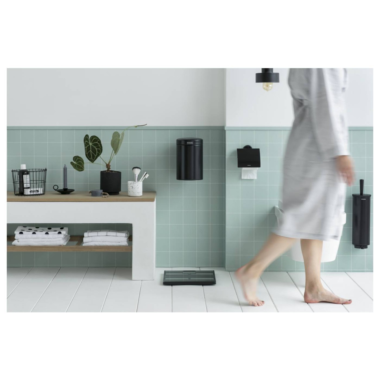 Brabantia Πιγκάλ με βάση στήριξης Black Αξεσουάρ Μπάνιου