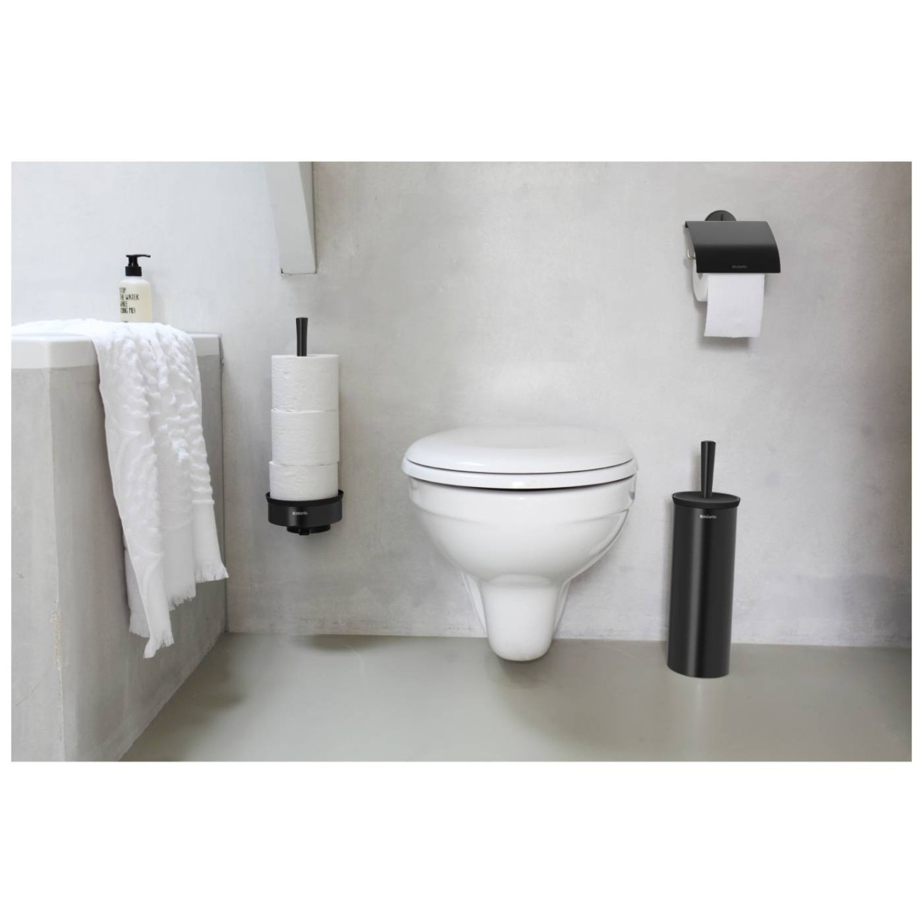 Brabantia Πιγκάλ με βάση στήριξης Black Αξεσουάρ Μπάνιου