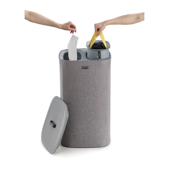 Joseph Joseph Καλάθι απλύτων 60lt. 71x39,5x39,5 cm γκρί ανοιχτό σειρά Tota Joseph Joseph Καλάθι απλύτων 60lt. 71x39,5x39,5 cm γκρί ανοιχτό σειρά Tota