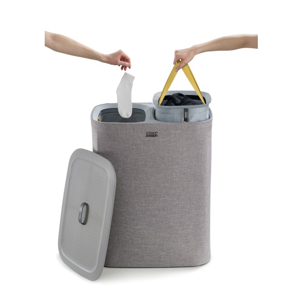 Joseph Joseph Καλάθι απλύτων 90lt. 71x39,5x56 cm γκρί ανοιχτό σειρά Tota Joseph Joseph Καλάθι απλύτων 90lt. 71x39,5x56 cm γκρί ανοιχτό σειρά Tota