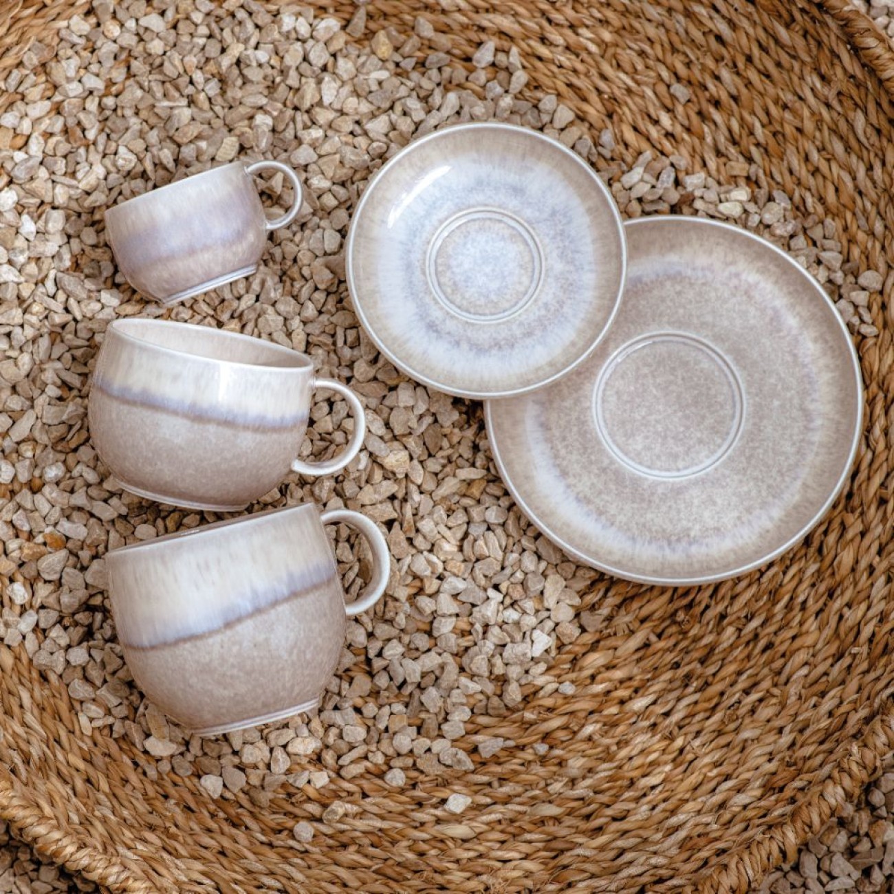 Villeroy & Boch Πιάτο εσπρέσσο 12 εκ.  σειρά Perlemor Sand Φλυτζάνια με πιάτα