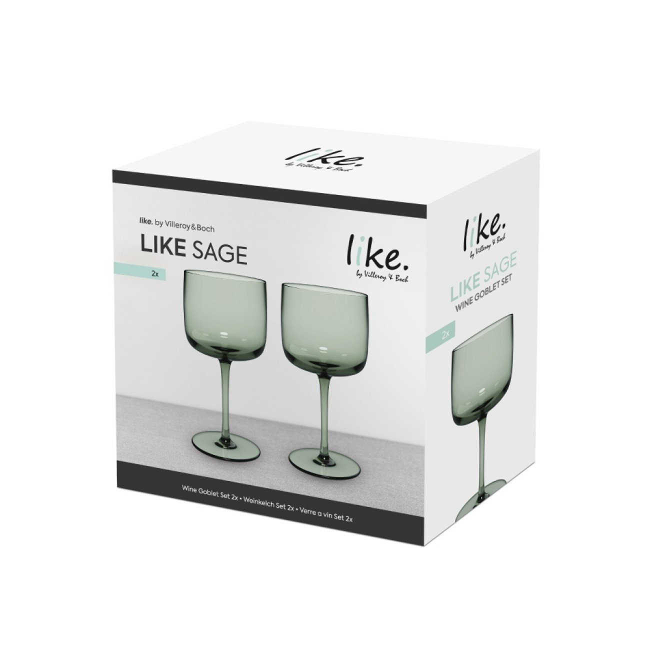Like by Villeroy & Boch Σετ 2 τεμ. Ποτήρια κρασιού σειρά Like Sage Ποτήρια Κρασιού