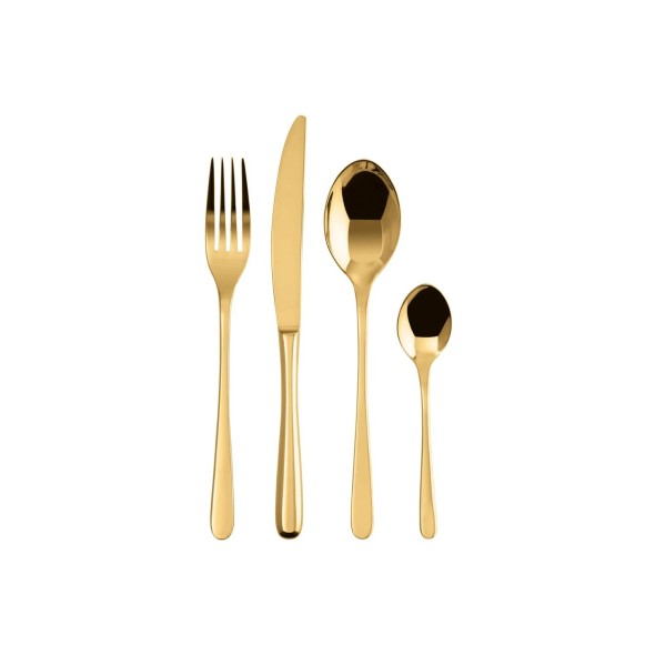 Sambonet Σετ 24 τεμ. Μαχαιροπίρουνα PVD Gold σειρά Taste
