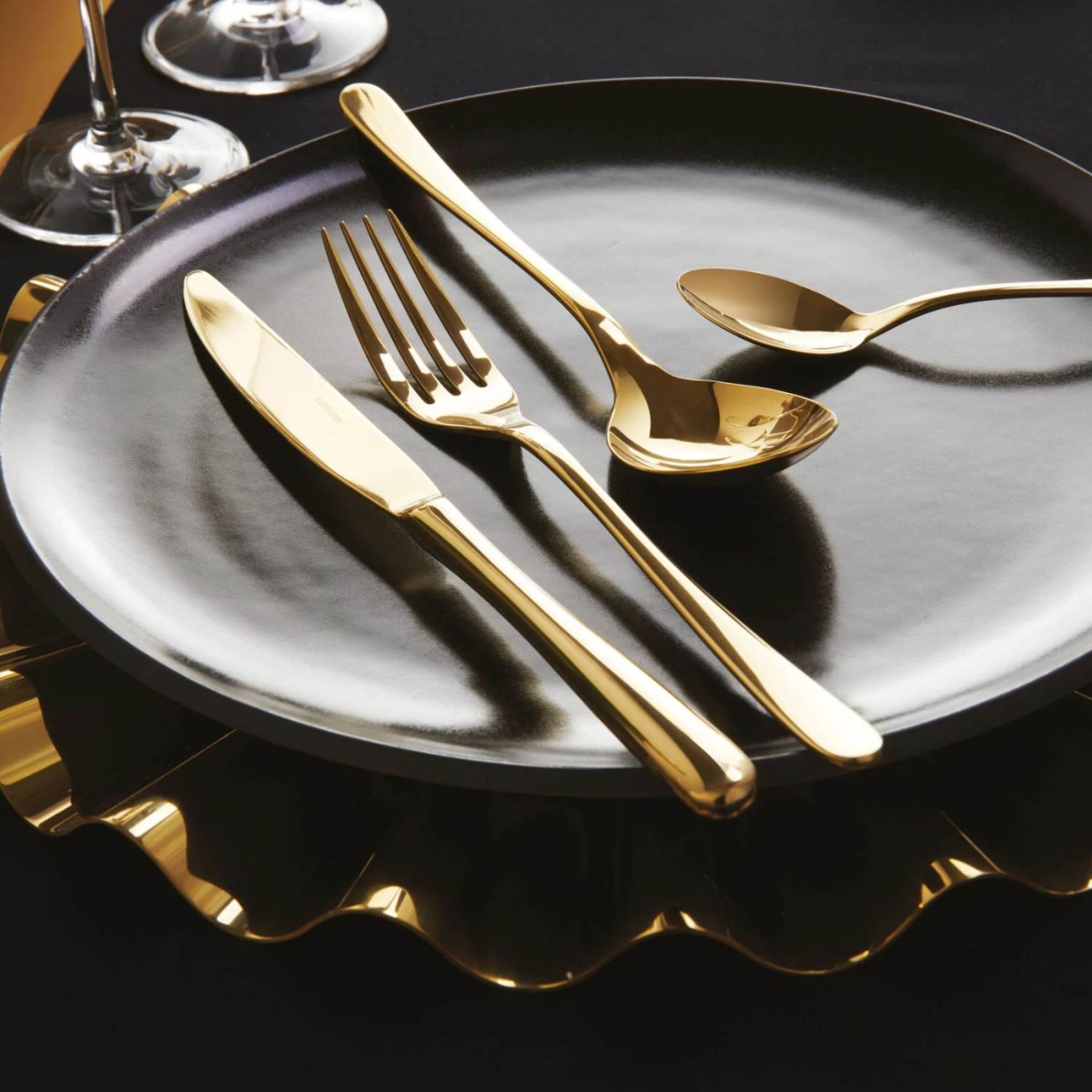 Sambonet Σετ 24 τεμ. Μαχαιροπίρουνα PVD Gold σειρά Taste Προτάσεις Δώρων Γάμου