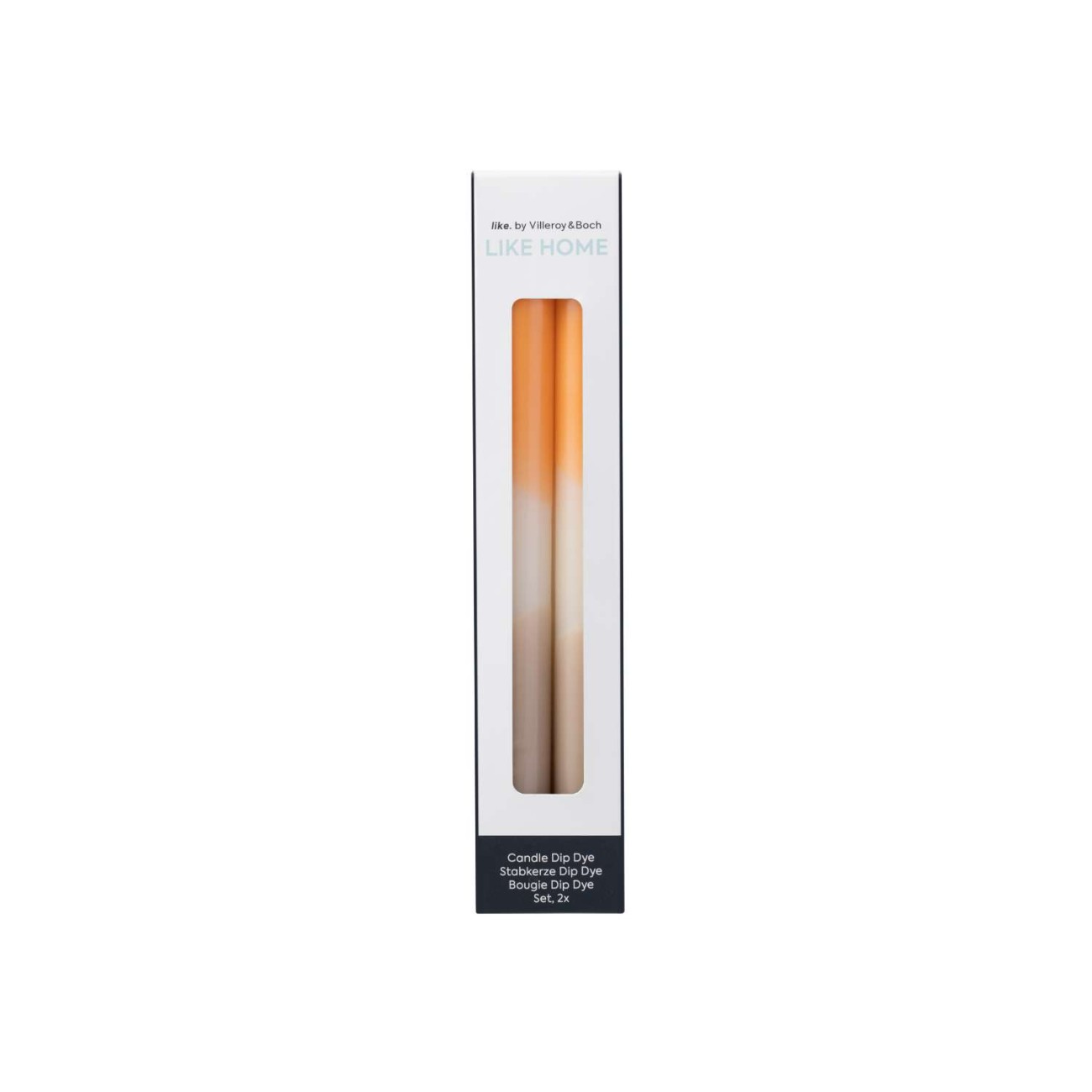 Villeroy & Boch Σετ 2 τεμ. κερί Apricot/Clay σειρά Like Home Κεριά κηροπηγίου