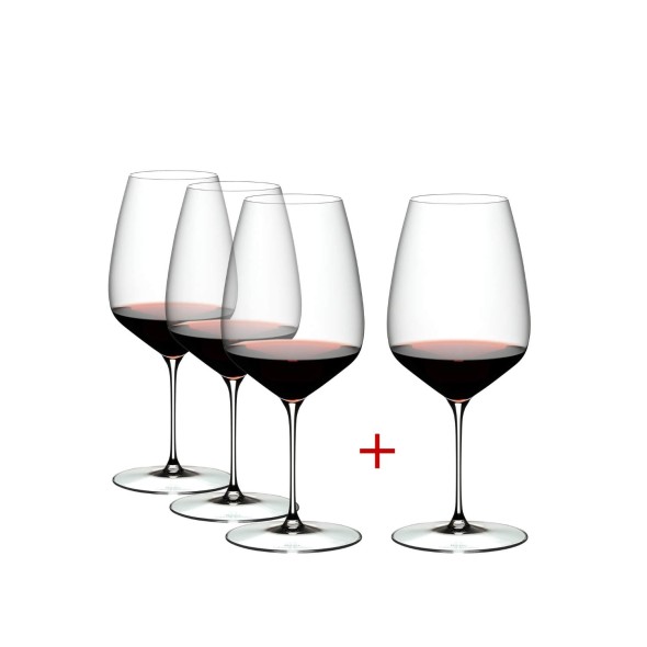 Riedel Σετ 3 + 1 Δώρο ποτήρι Cabernet/Merlot 829 ccm σειρά Veloce
Riedel Σετ 3 + 1 Δώρο ποτήρι Cabernet/Merlot 829 ccm σειρά Veloce