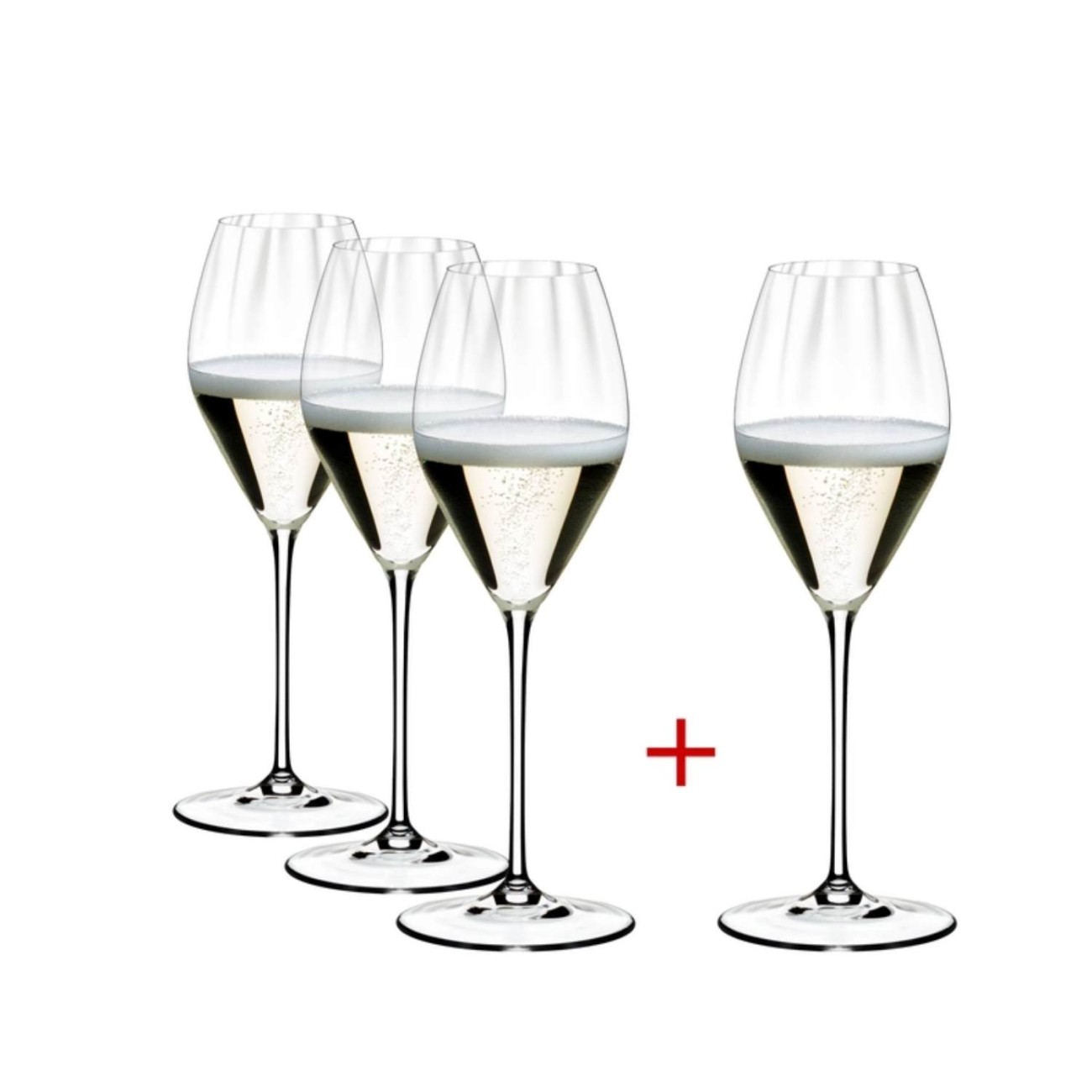 Riedel Σετ 3 + 1 Δώρο ποτήρι champagne 375 ccm σειρά Performance Ποτήρια Σαμπάνιας