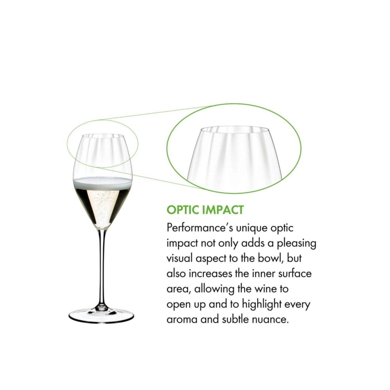 Riedel Σετ 3 + 1 Δώρο ποτήρι champagne 375 ccm σειρά Performance Ποτήρια Σαμπάνιας