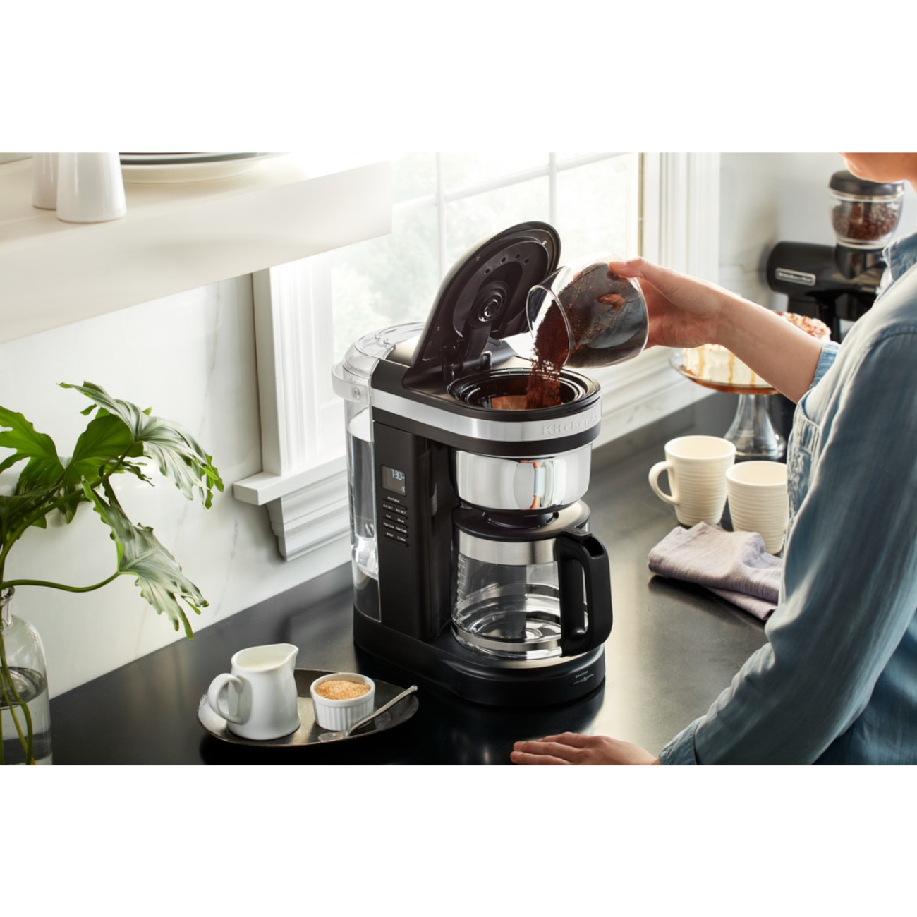 KitchenAid Καφετιέρα 12 φλ. με σπιράλ κεφαλή Drip Coffee Onyx Black Καφετιέρες