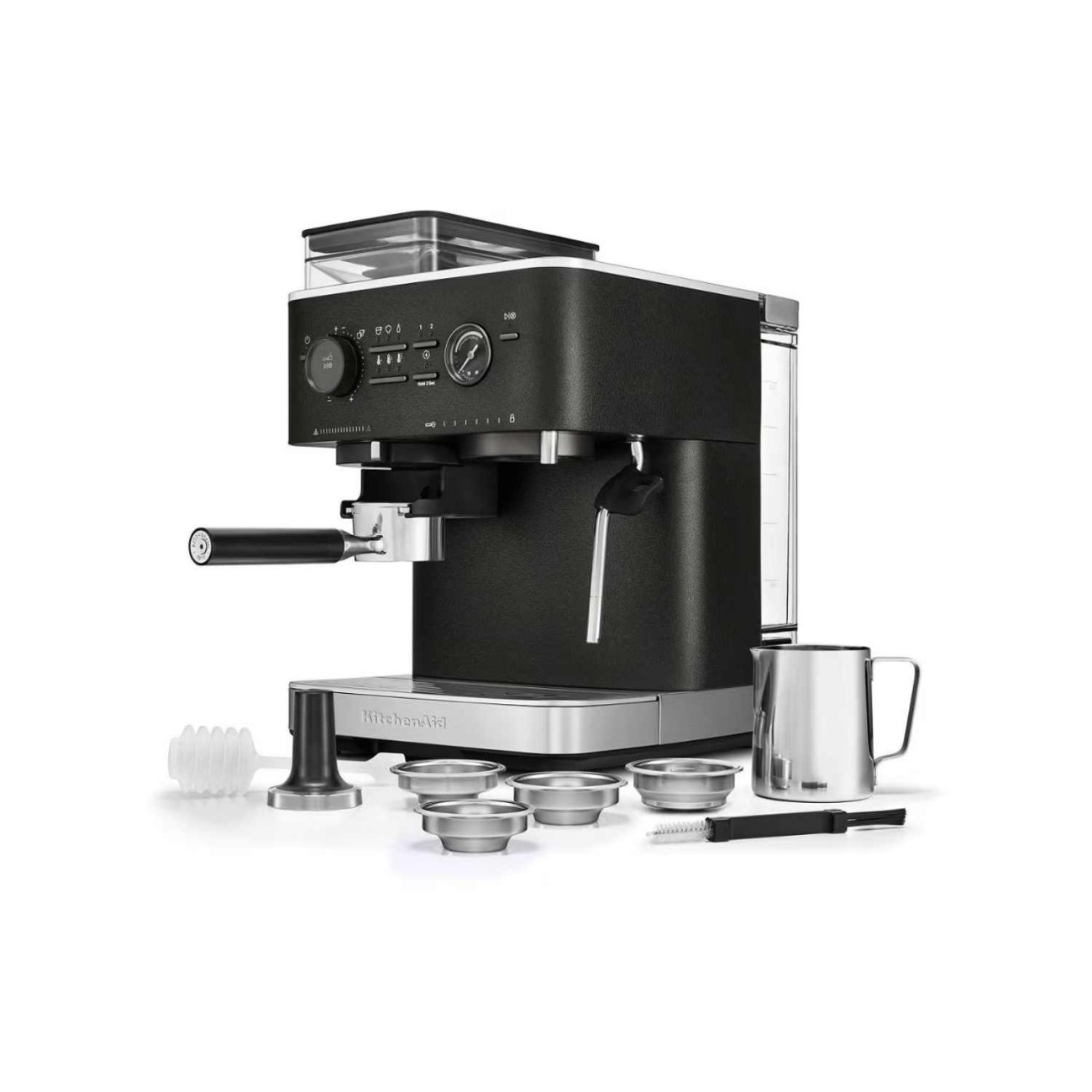 KitchenAid Μηχανή εσπρέσσο με μύλο άλεσης ημιαυτόματη Cast Iron Black 