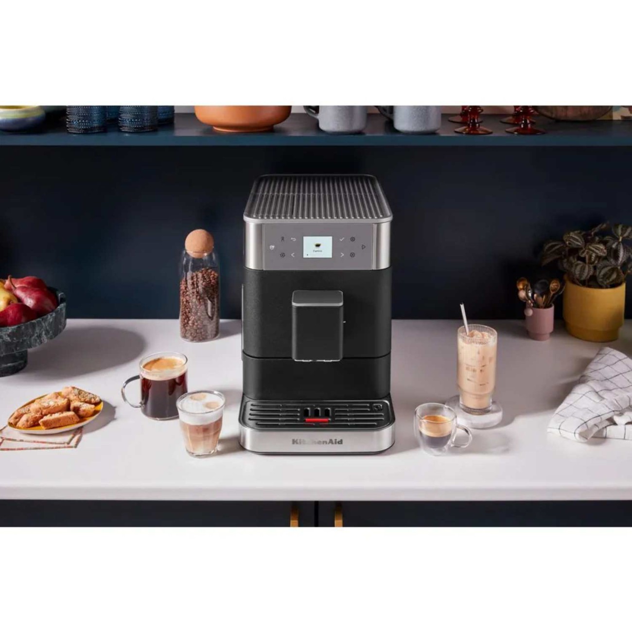 KitchenAid Μηχανή εσπρέσσο πλήρως αυτόματη Cast Iron Black σειρά KF7 Αυτόματες Καφετιέρες