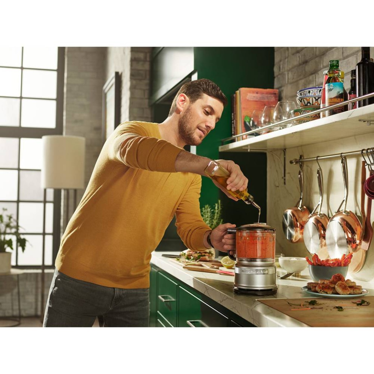 KitchenAid Πολυκόφτης 240W Contour Silver σειρά Artisan Πολυκόφτες