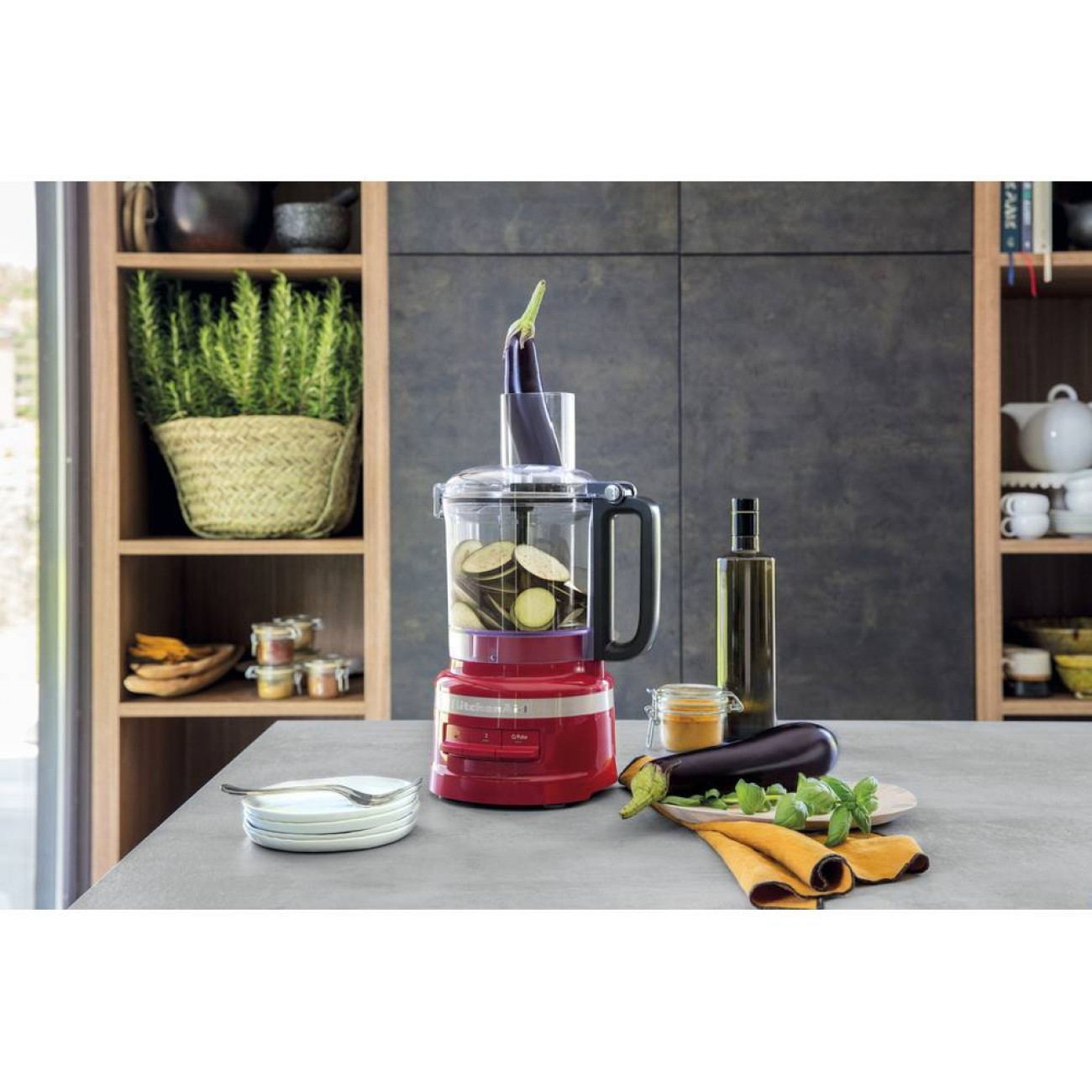 KitchenAid Κουζινομηχανή 2,10 λτ./9 φλυτζ. κόκκινη 
 Κουζινομηχανές