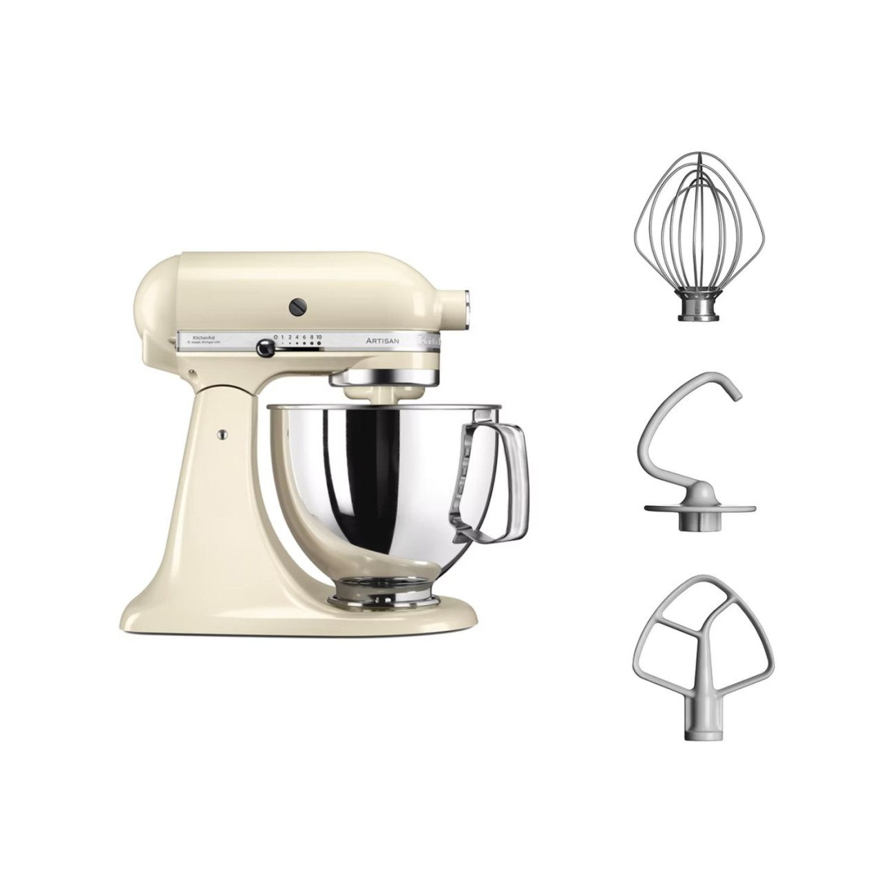 KitchenAid Μίξερ 4,8lt. Almond Cream σειρά Artisan Μίξερ