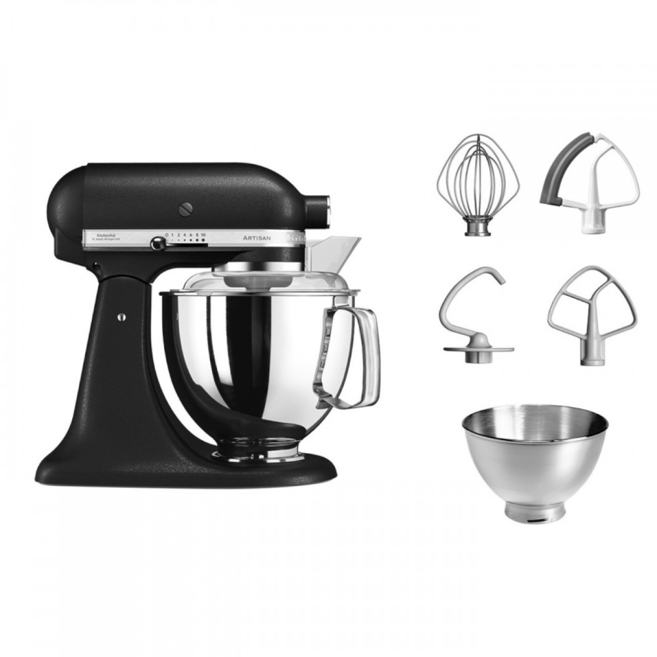KitchenAid Μίξερ 4,8lt. Cast Iron black σειρά Artisan Μίξερ