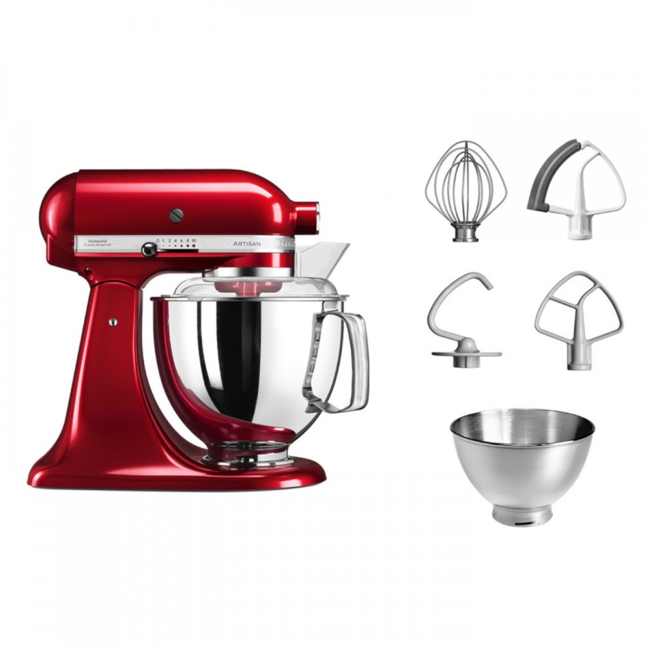 KitchenAid Μίξερ 4,8lt. Candy Apple σειρά Artisan Μίξερ