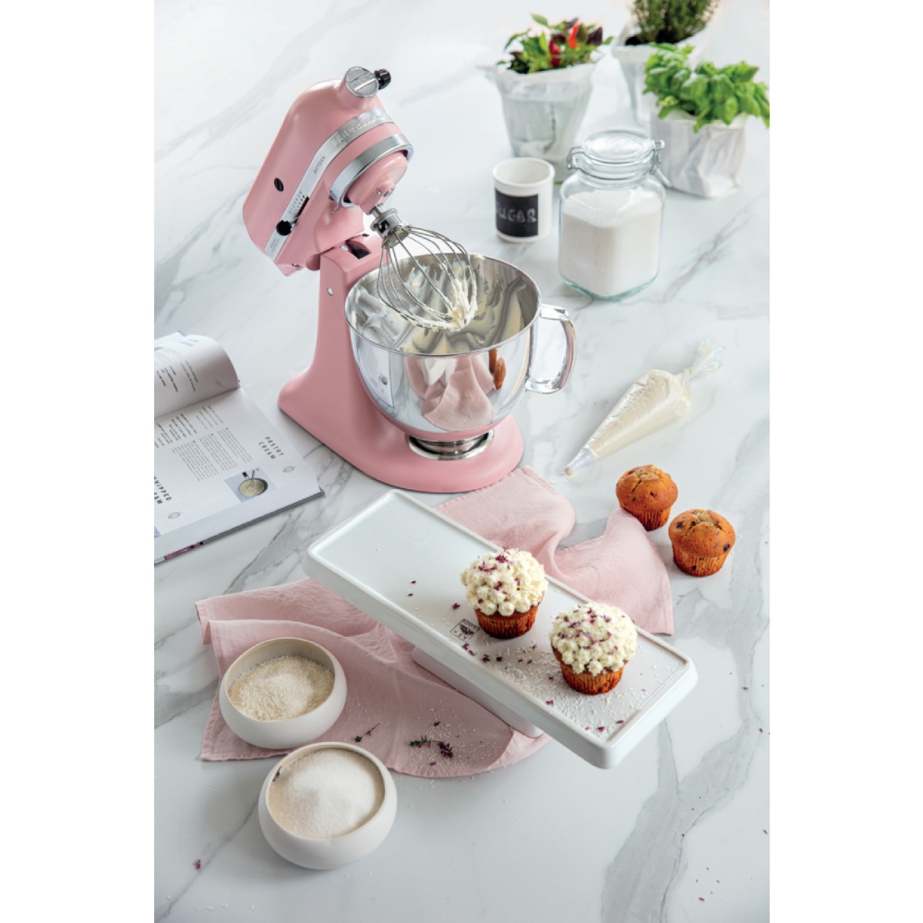 KitchenAid Μίξερ 4,8 λτ. Dried Rose σειρά Artisan Μίξερ