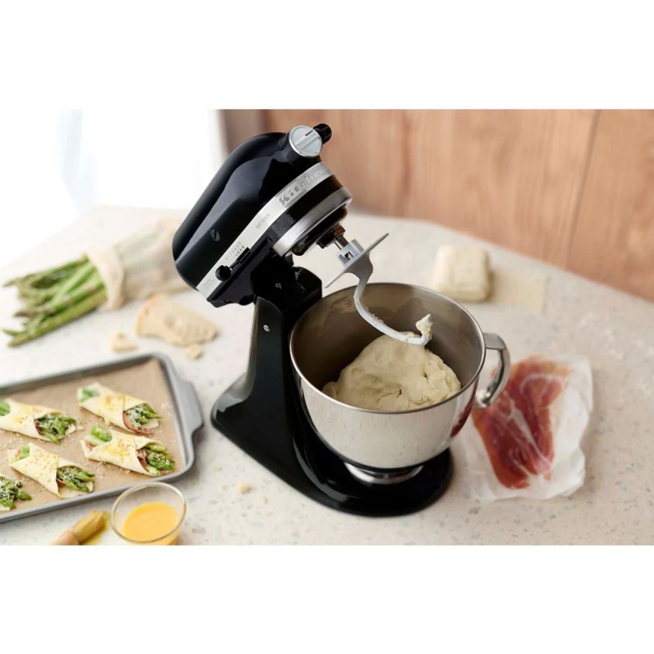 KitchenAid Μίξερ 4,8 lt Onyx Black σειρά Artisan Μίξερ & Κουζινομηχανές