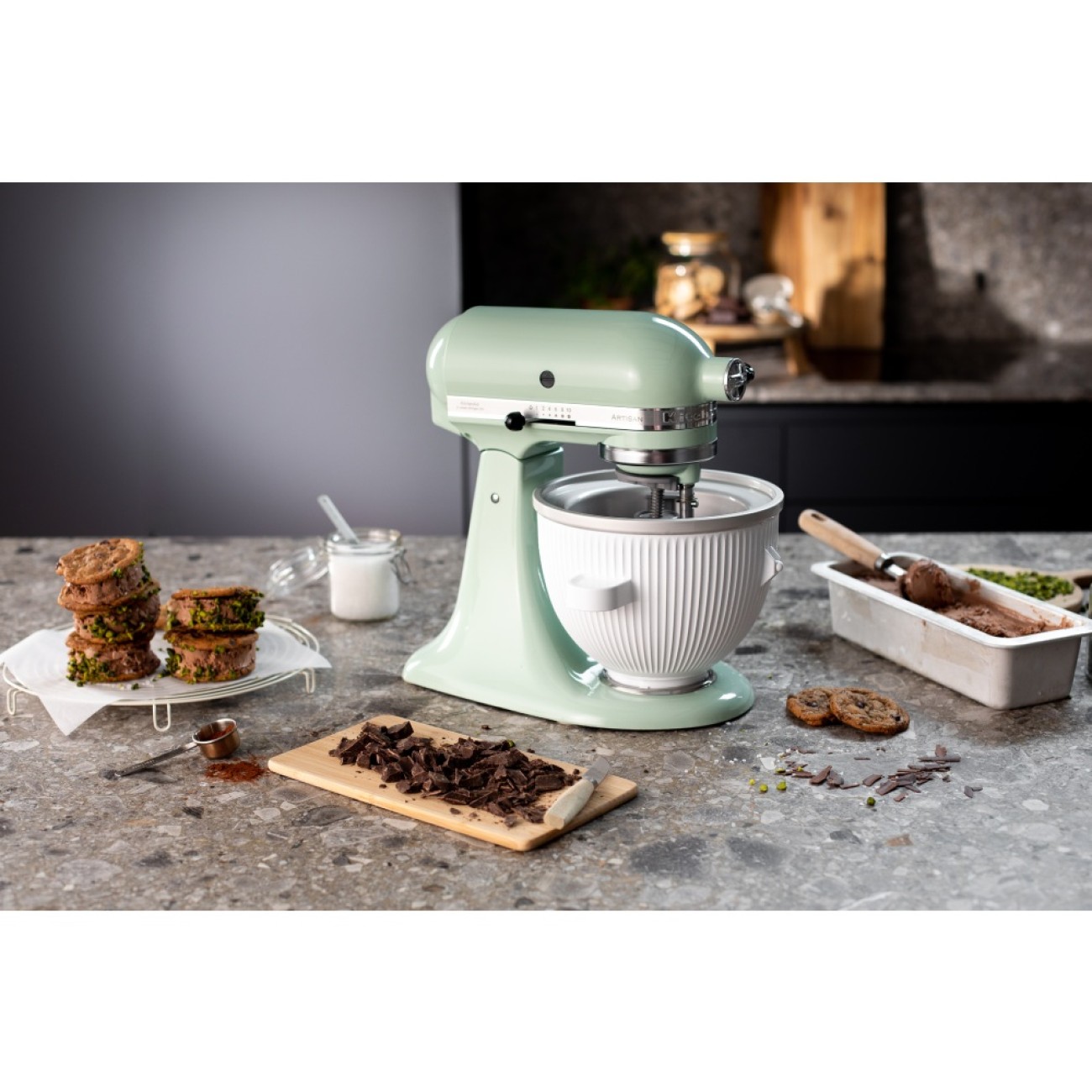 KitchenAid Μίξερ 4,8lt. Pistachio σειρά Artisan Μίξερ