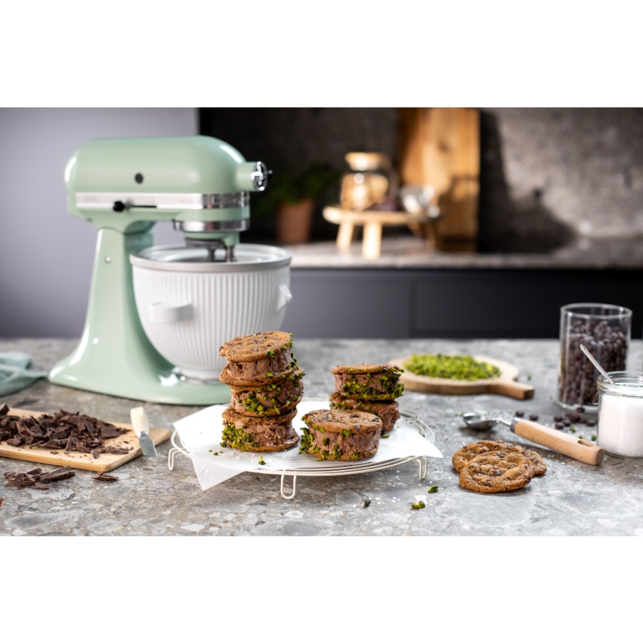 KitchenAid Μίξερ 4,8lt. Pistachio σειρά Artisan Μίξερ