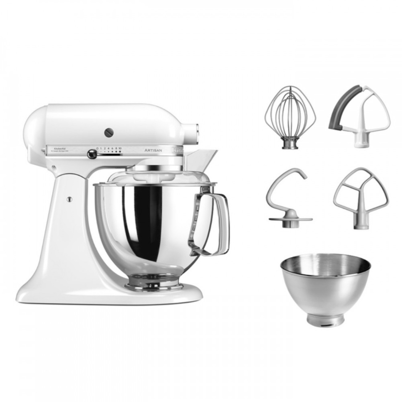 KitchenAid Μίξερ 4,8lt. White σειρά Artisan Μίξερ