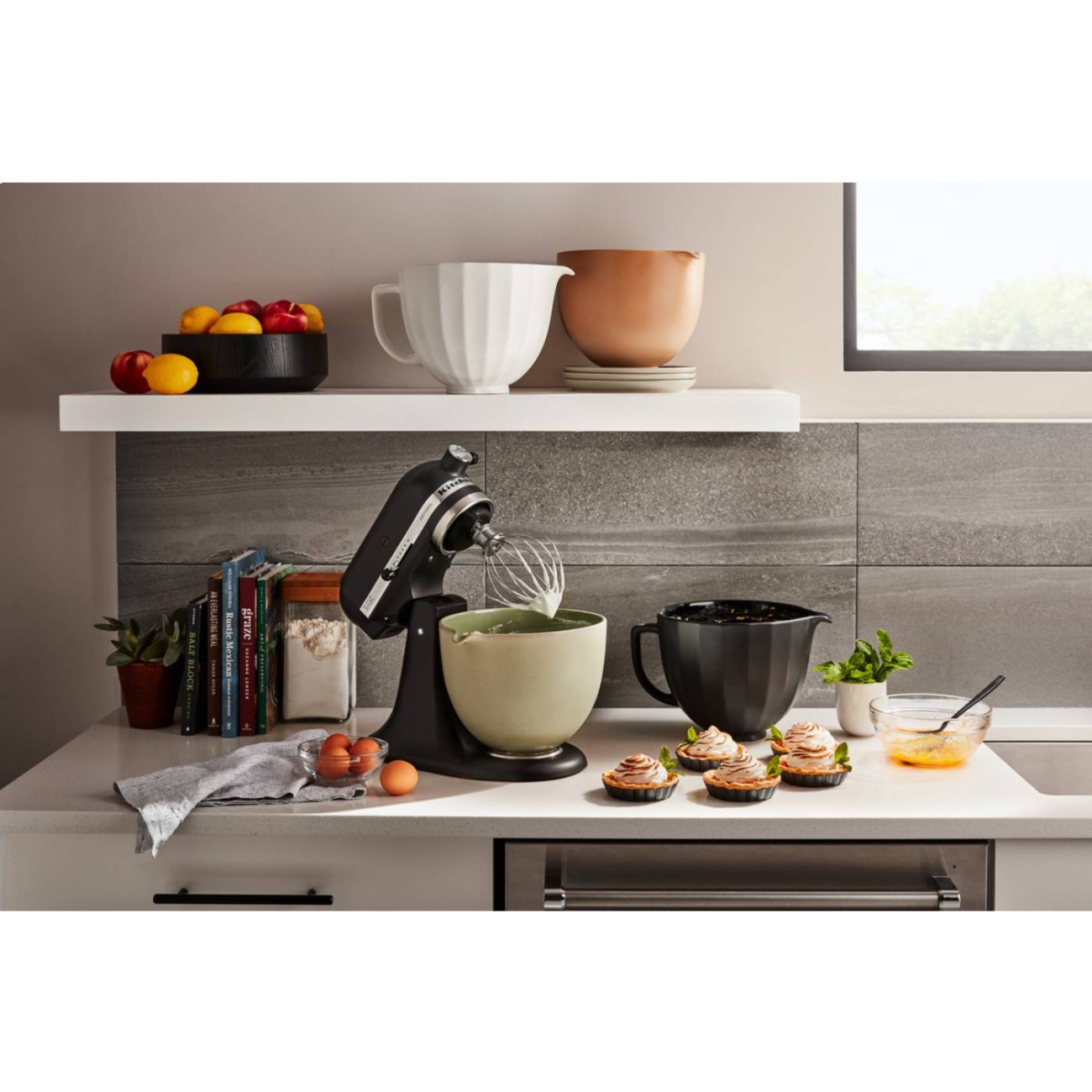 KitchenAid Μπολ κεραμικό 4,7lt - Black Shell Εξαρτήματα & Μπολ Μίξερ