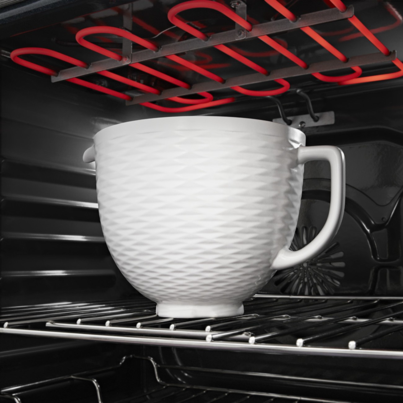 KitchenAid Μπολ κεραμικό 4,7 λτ. - 3D White Εξαρτήματα & Μπολ Μίξερ