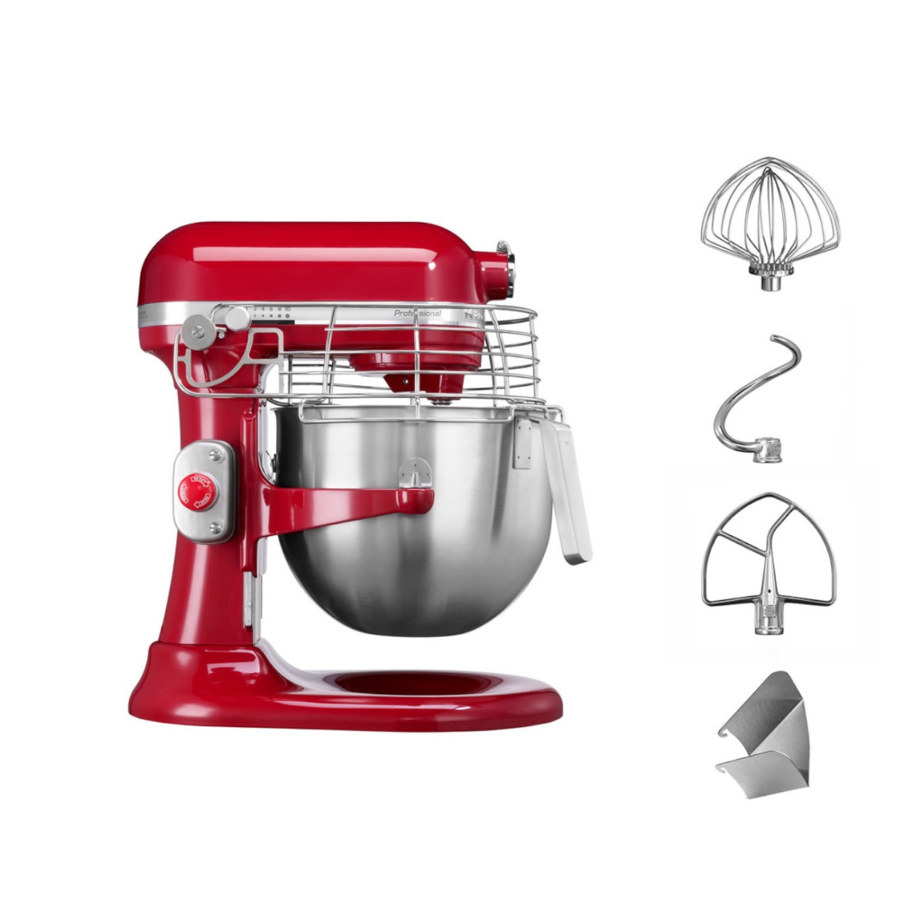 KitchenAid Μίξερ 6,9λτ. Bowl Lift Empire Red σειρά Professional Μίξερ επαγγελματικά