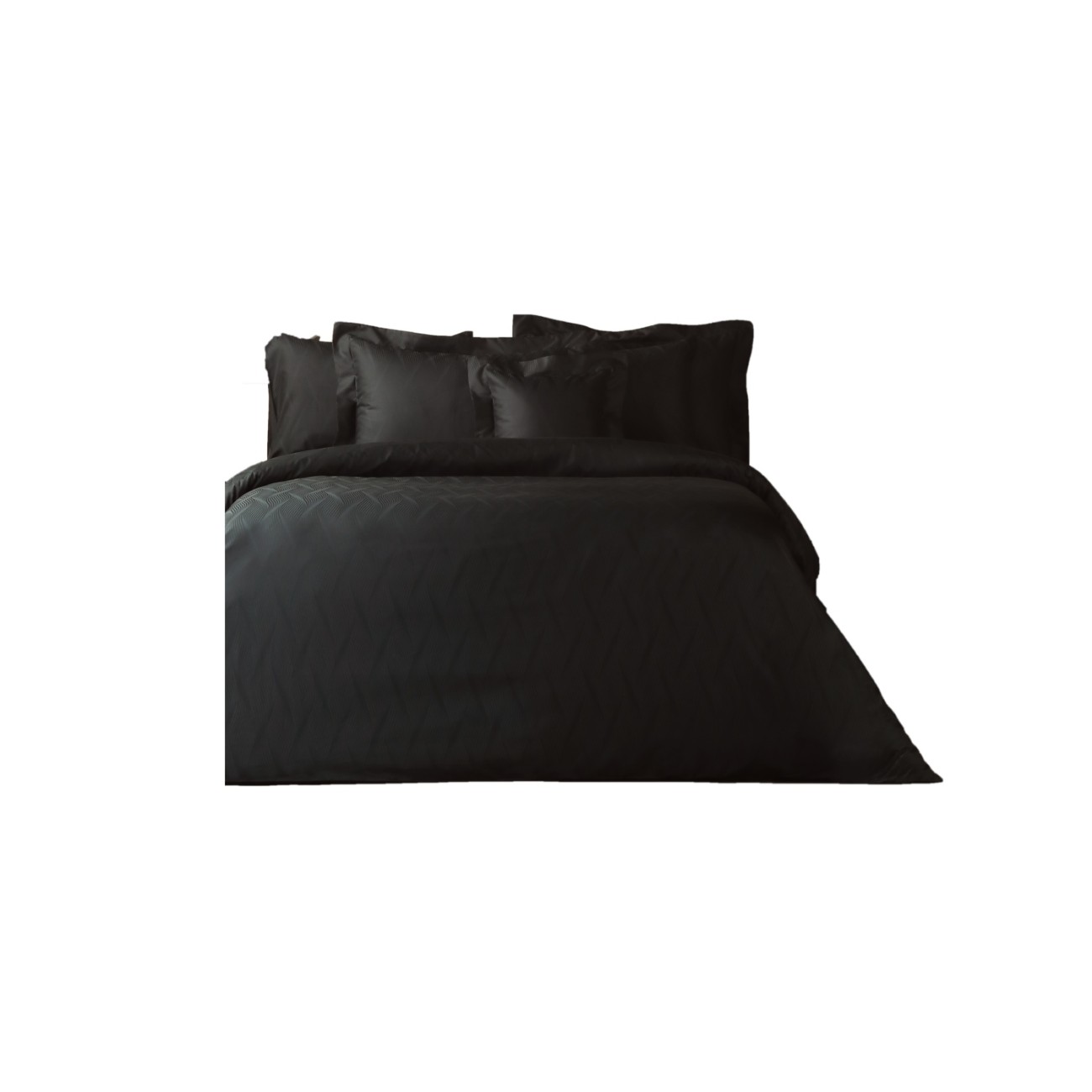 Valeron Σετ σεντόνια 240x260εκ/270x290εκ. & 2 μαξιλαροθήκες μαύρο σειρά Nocturnal Σεντόνια