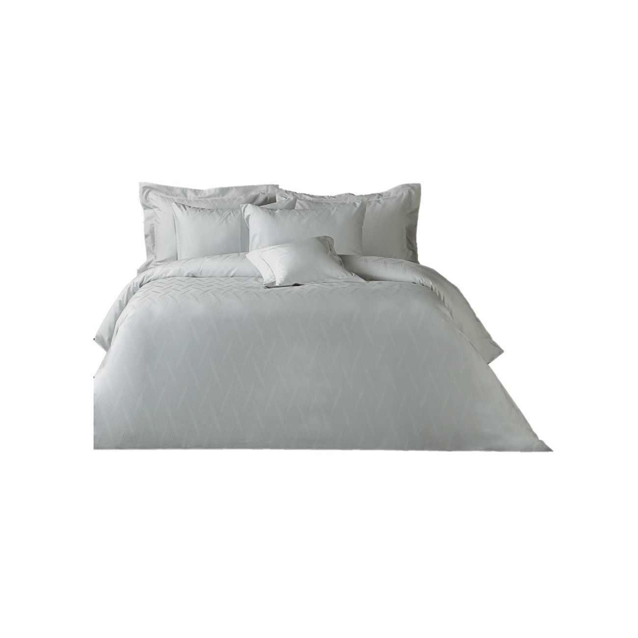 Valeron Σετ σεντόνια 240x260εκ/270x290εκ. & 2 μαξιλαροθήκες γκρι σειρά Nocturnal Σεντόνια
