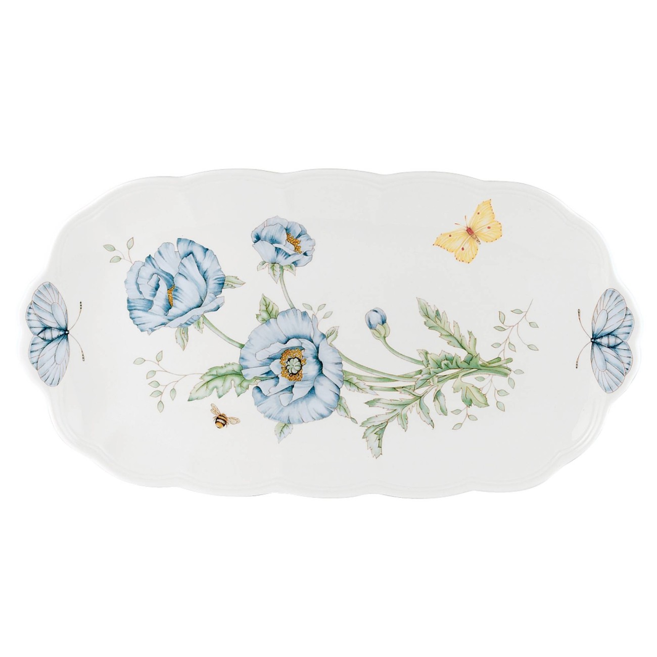 Lenox Πιατέλα ορθογώνια 37εκ. σειρά Butterfly Meadow Πιατέλες Σερβιρίσματος