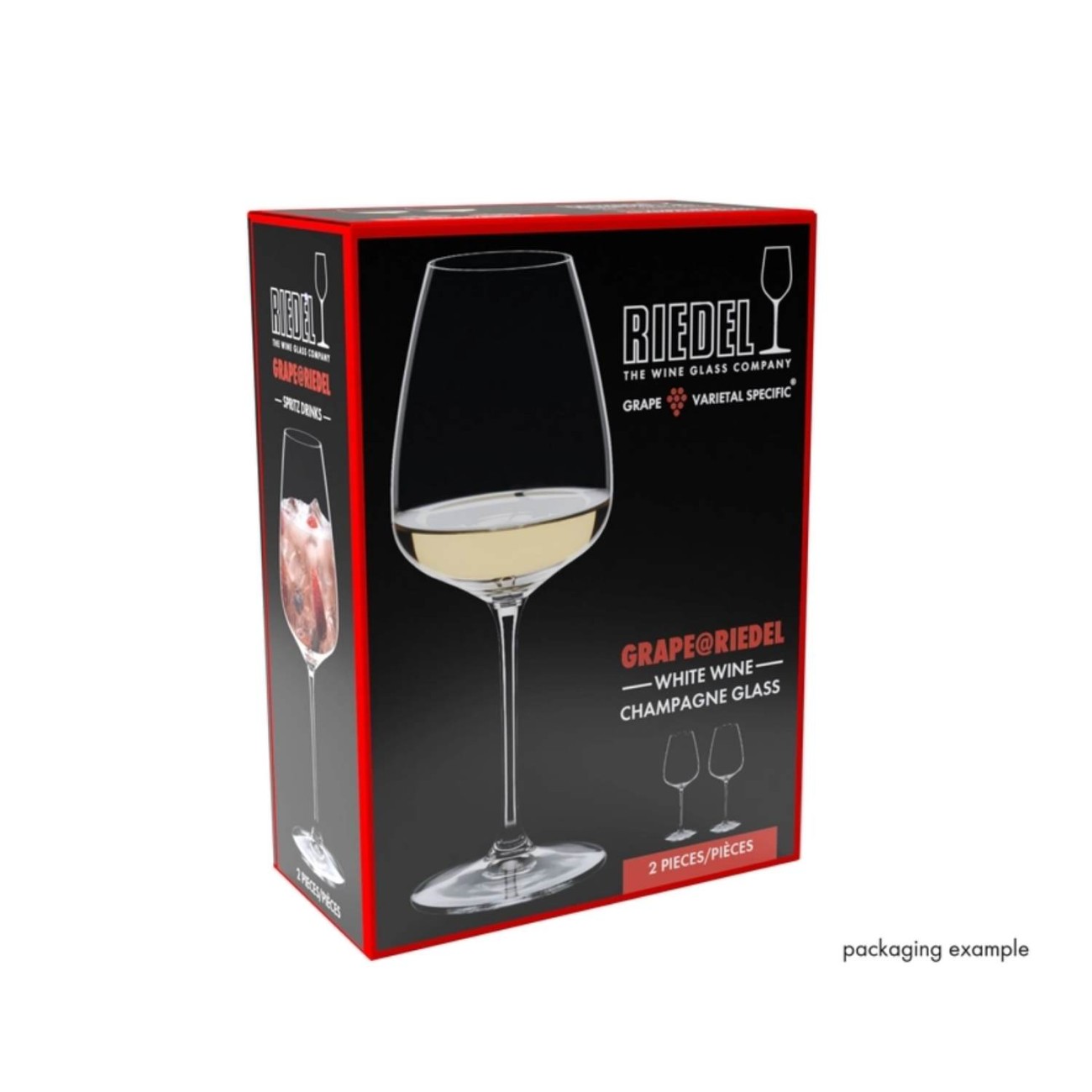 Riedel Σετ 2 τεμ ποτήρι λευκού κρασιού/σαμπάνιας/rose/Spritz 550 ccm σειρά Grape@Riedel Ποτήρια Κρασιού