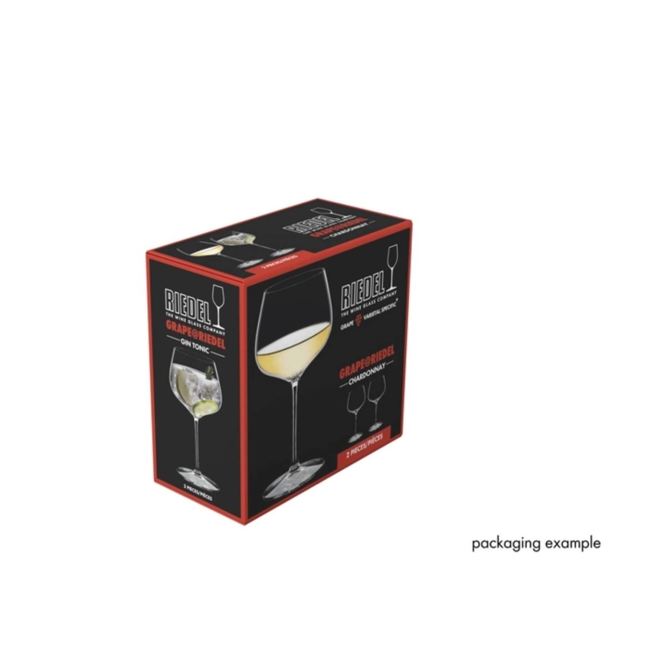 Riedel Σετ 2 τεμ ποτήρι Chardonnay/Gin Tonic 650 ml σειρά Grape@Riedel Ποτήρια Ποτού