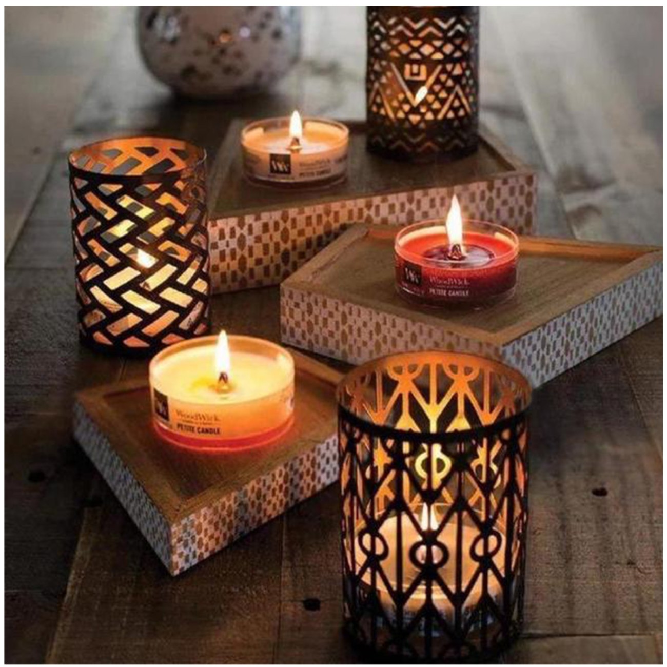 WoodWick Αρωματικό Κερί Petite σειρά Fireside Ρεσώ