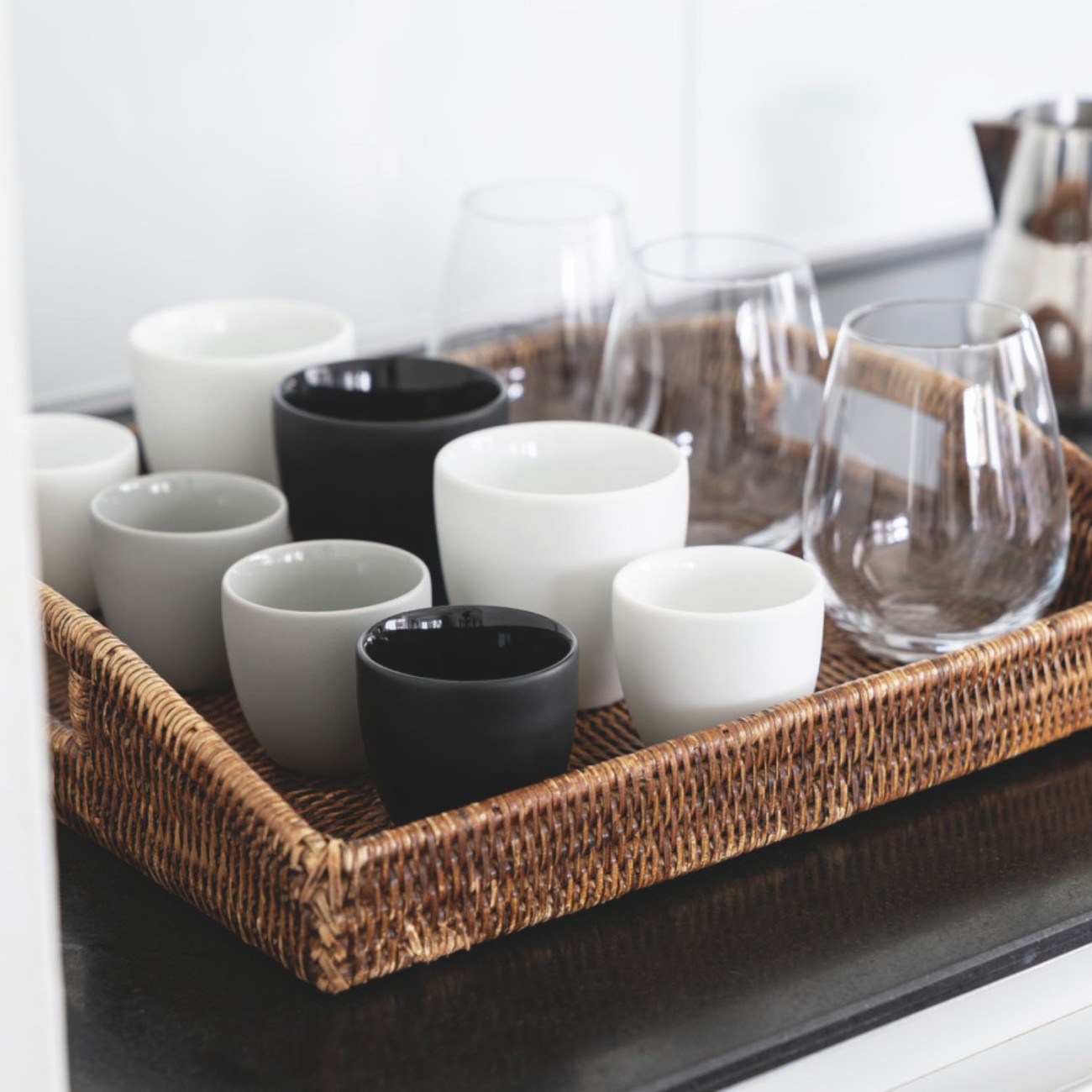 Rosenthal Φλιτζάνι εσπρέσσο με διπλά τοιχώματα 80 ml Delicate black σειρά the cup+ Κούπες/Φλυτζάνια