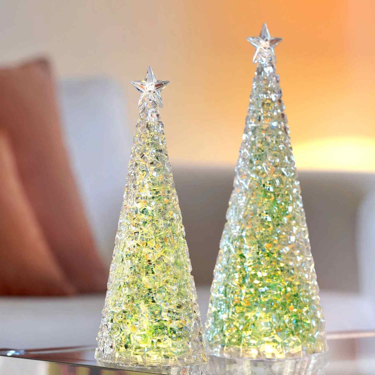 Sompex Φωτιστικό δένδρο 28 εκ. Green LED σειρά GLAMOR Χριστουγεννιάτικα