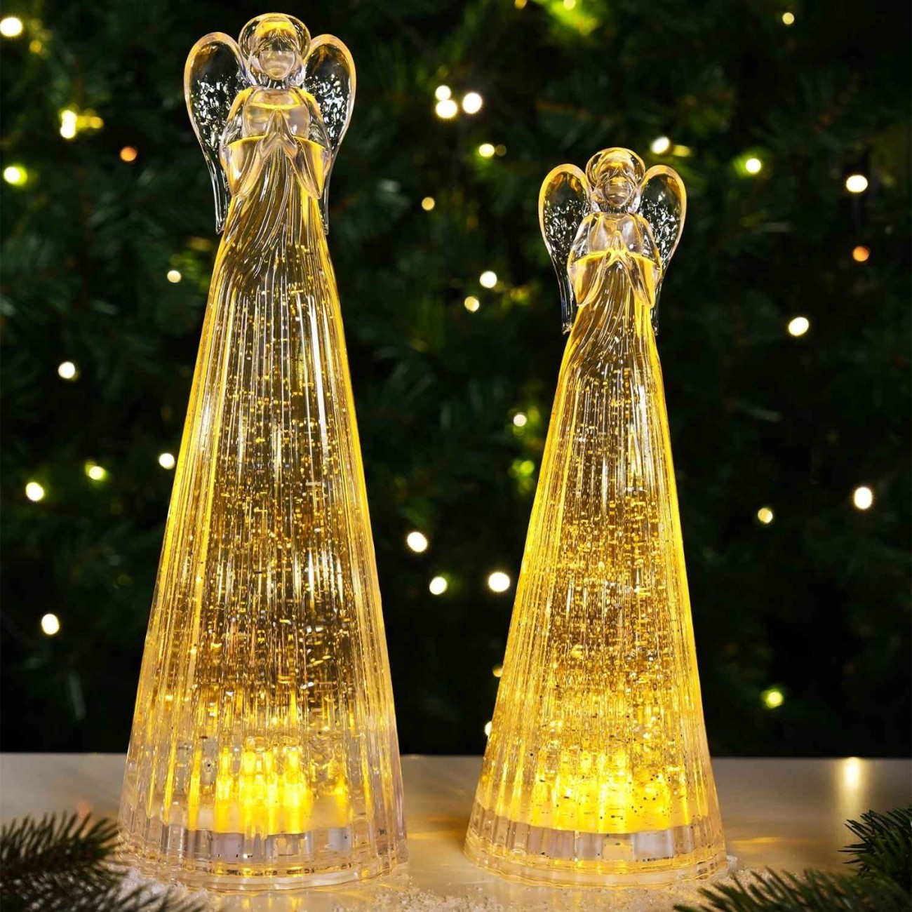Sompex Αγγελάκι 33 εκ. Transparent Led σειρά Glamor Χριστουγεννιάτικα