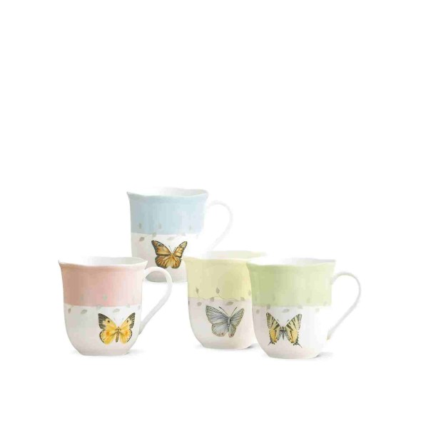 Lenox Σετ 4 Κούπες 296ml Παστέλ Χρώματα σε κουτί σειρά Butterfly Meadow Lenox Σετ 4 Κούπες 296ml Παστέλ Χρώματα σε κουτί σειρά Butterfly Meadow