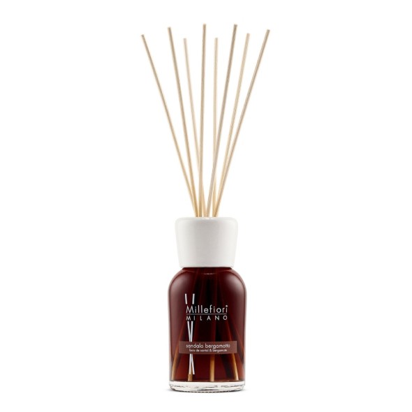 Millefiori Αρωματικά χώρου με στικς 250ml σειρά Σανδαλόξυλο και Περγαμόντο Milano   
