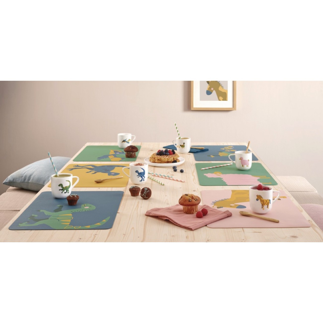 ASA Selection Σουπλά 33x46εκ. Γάτα σειρά Kids Αυγοθήκες & Σερβίρισμα
