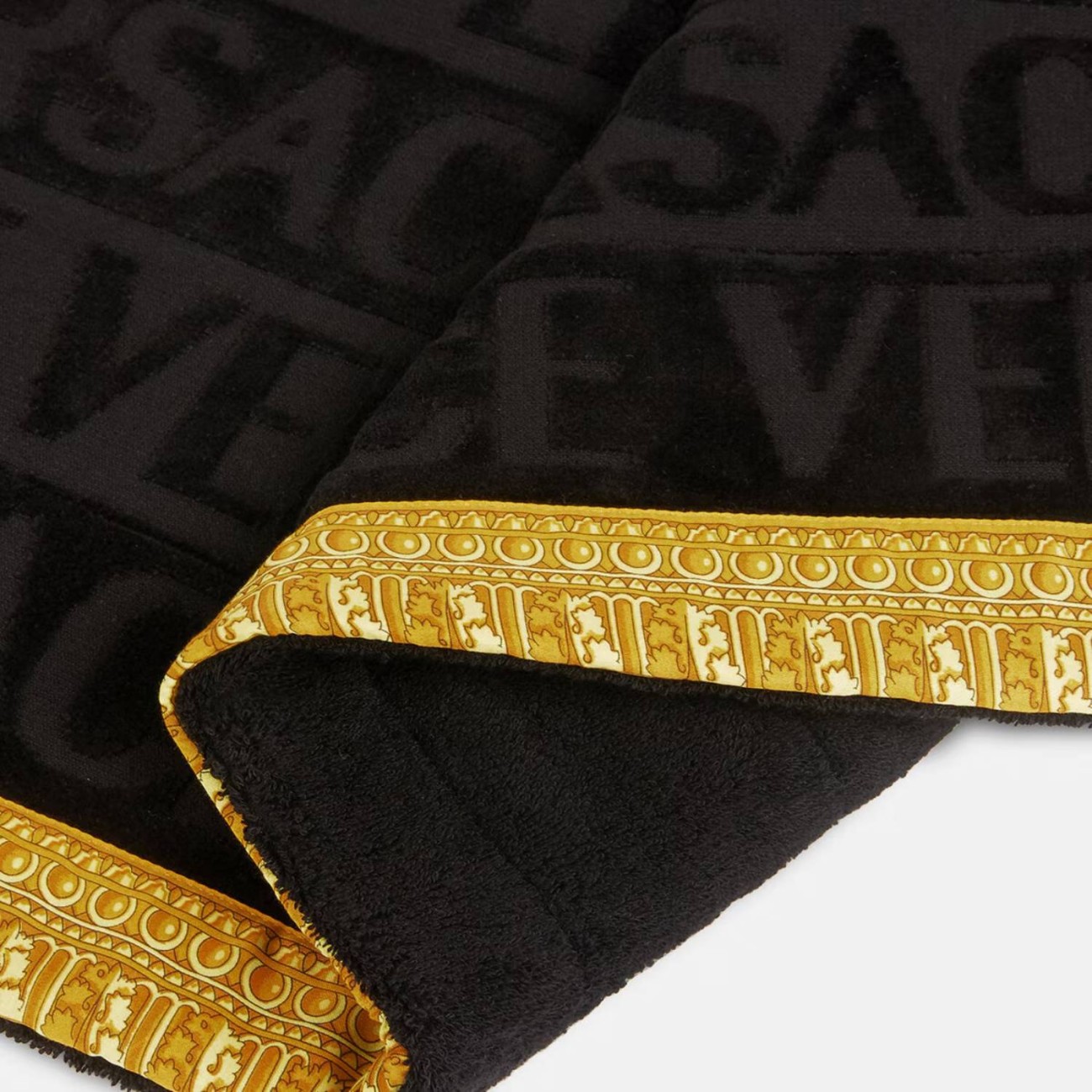 Versace Χαλάκι μπάνιου μαύρο 80x60cm σειρά I Heart Baroque Πατάκια Μπάνιου