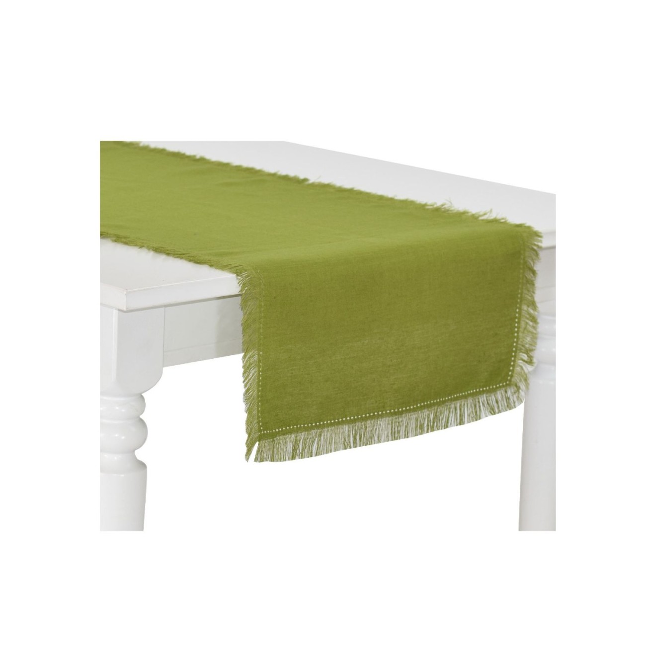 Preziosa Runner 45x150εκ. πράσινο 100% Λινό σειρά Saint Tropez Τραπεζομάντηλα / Runner / Σουπλά / Χαρτοπετσέτες